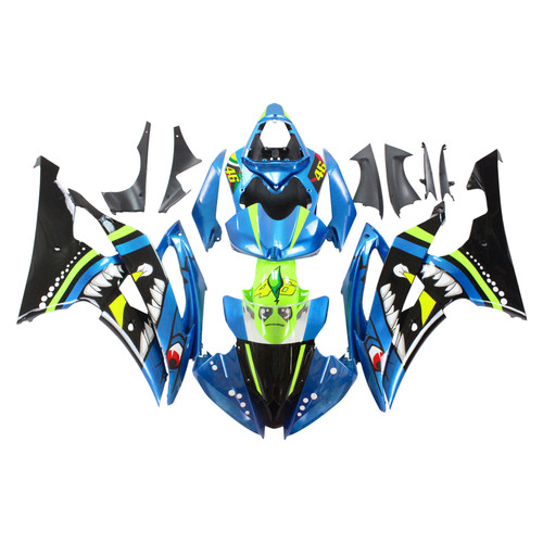 Injection Fairing Kit Bodywork Plastic ABS fit For Yamaha YZF 600 R6 2008-2016