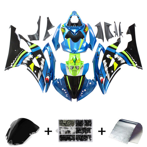 Injection Fairing Kit Bodywork Plastic ABS fit For Yamaha YZF 600 R6 2008-2016