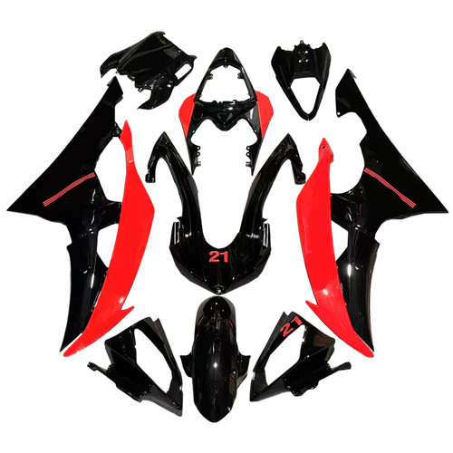2008-2016 Yamaha YZF 600 R6 Injection Fairing Kit Bodywork Plastic ABS #154 Amotopart Fairing