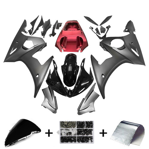 Injection Fairing Kit Bodywork Plastic ABS fit For Yamaha YZF 600 R6 2005