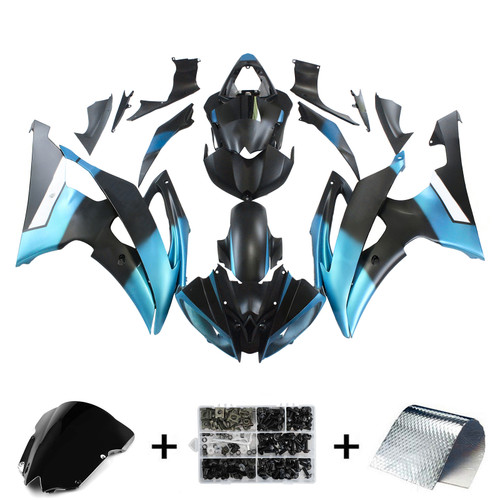 2008-2016 Yamaha YZF 600 R6 Injection Fairing Kit Bodywork Plastic ABS #160 Amotopart Fairing