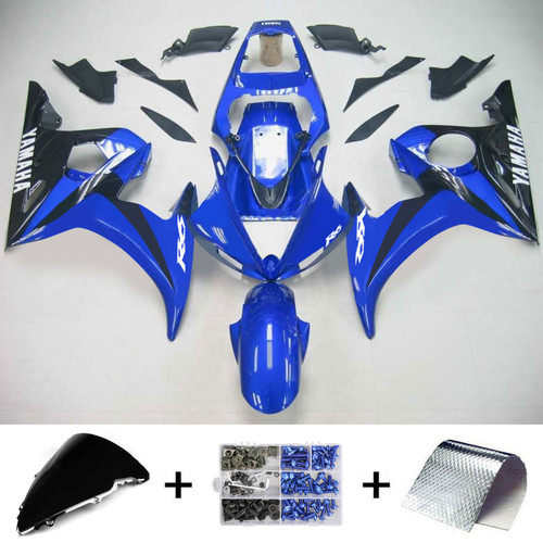 Injection Fairing Kit Bodywork Plastic ABS fit For Yamaha YZF 600 R6 2005 #132