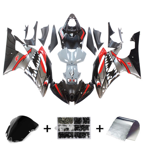 Injection Fairing Kit Bodywork Plastic ABS fit For Yamaha YZF 600 R6 2008-2016