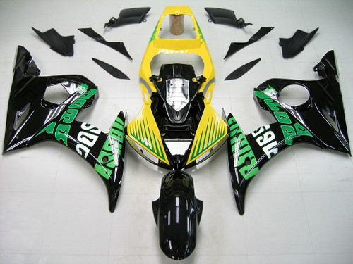 Injection Fairing Kit Bodywork Plastic ABS fit For Yamaha YZF 600 R6 2005