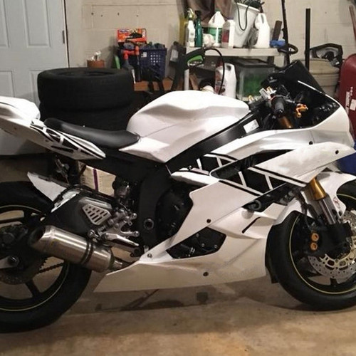 2006-2007 Yamaha YZF 600 R6 Amotopart Injection Fairing Kit Bodywork Plastic ABS #121