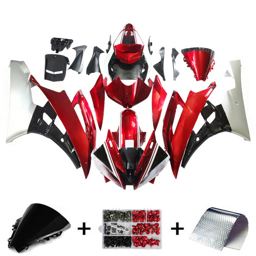 2006-2007 Yamaha YZF 600 R6 Amotopart Injection Fairing Kit Bodywork Plastic ABS #140