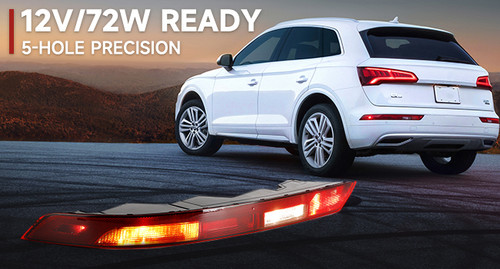 2018-2021 Audi Q5 US Version Left Rear Bumper Lower Tail Light Brake Stop Lamp Generic