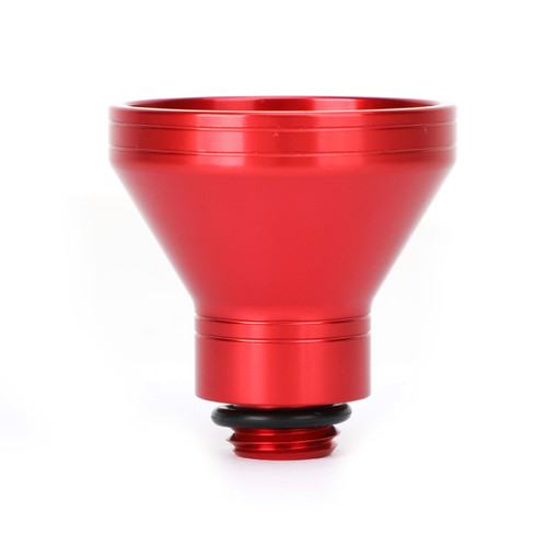 Red Aluminum Oil Filler Funnel 20mm Universal Oil Catch Drain Motorcycle