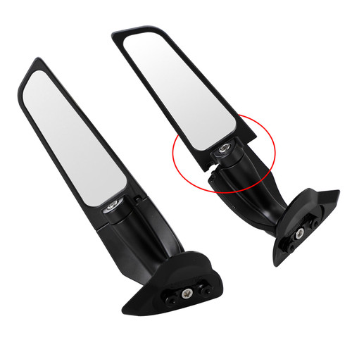Wing Fin Spoiler Side Rearview Mirrors For Yamaha YZF R6 R7 2017-2022 2021
