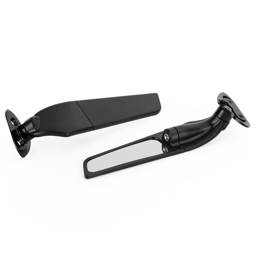 Wing Fin Spoiler Side Rearview Mirrors For Yamaha YZF R1 R1M 2015-2019 18 17 16