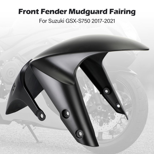 Front Fender Mud Guard Hugger Cowling Fairing For Suzuki GSX-S750 2017-2021 Black