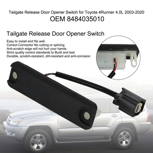Tailgate Release Door Opener Switch for Toyota 4Runner 4.0L 2003-2020 8484035010