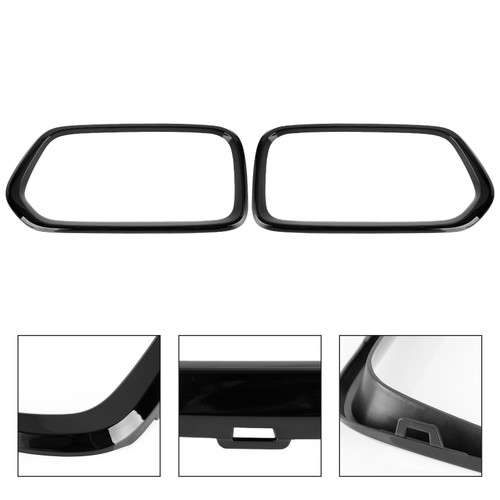 Gloss Black Front Bumper Grill Frame Cover Trim Fit BMW X2 Series F39 2018-2023