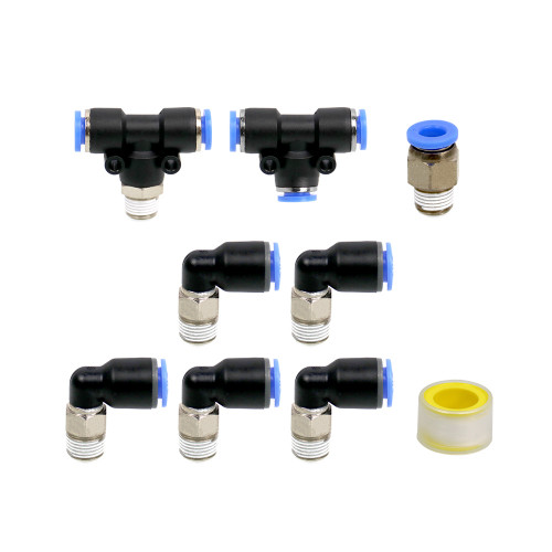MRK PUSH LOCK Black Vacuum Fitting Kit Turbo Wastegate