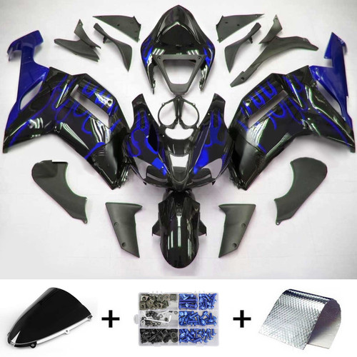 Injection Fairing Kit Bodywork Plastic ABS fit For Kawasaki ZX6R 636 2007-2008