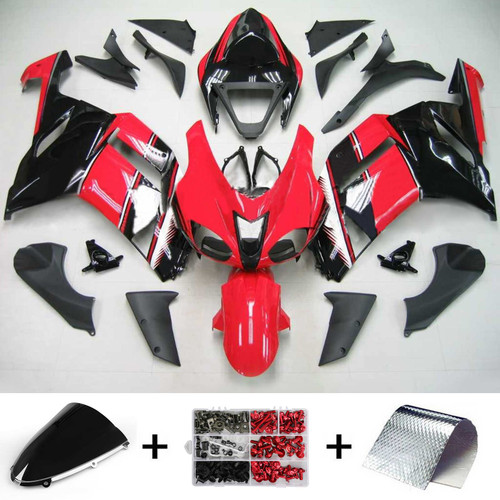 Injection Fairing Kit Bodywork Plastic ABS fit For Kawasaki ZX6R 636 2007-2008