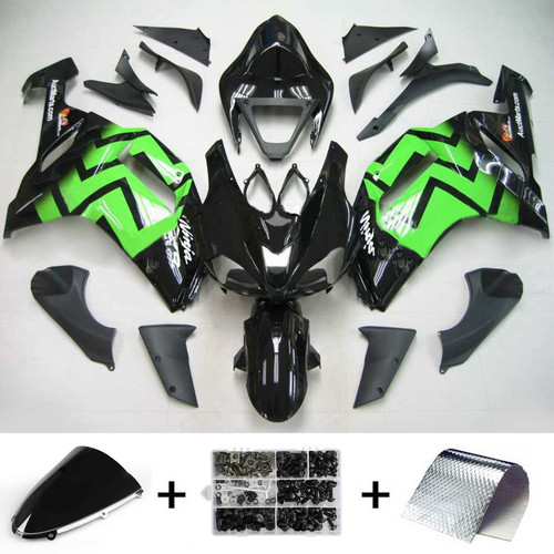 Injection Fairing Kit Bodywork Plastic ABS fit For Kawasaki ZX6R 636 2007-2008 128