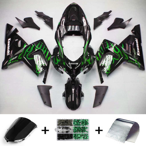 Injection Fairing Kit Bodywork Plastic ABS fit For Kawasaki ZX10R 2004-2005 103