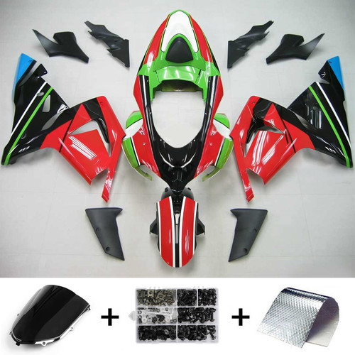 Injection Fairing Kit Bodywork Plastic ABS fit For Kawasaki ZX10R 2004-2005