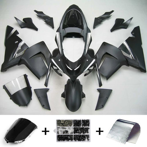 Injection Fairing Kit Bodywork Plastic ABS fit For Kawasaki ZX10R 2004-2005