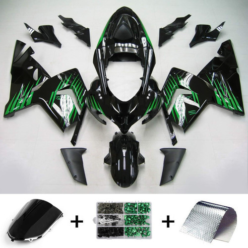 Injection Fairing Kit Bodywork Plastic ABS fit For Kawasaki ZX10R 2004-2005