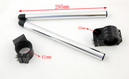 Clip-On 41MM Racer Handlebars BMW F650ST Strada (1993-2001), Black