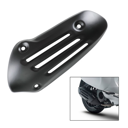 Steel Exhaust Muffler Pipe Bracket Decorative Cover For Vespa Sprint 150 16-21