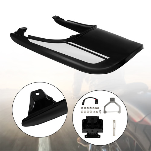 Tail Cowl Fairing+License Plate Bracket fit for Kawasaki Z900RS 2018-2022 TBLK