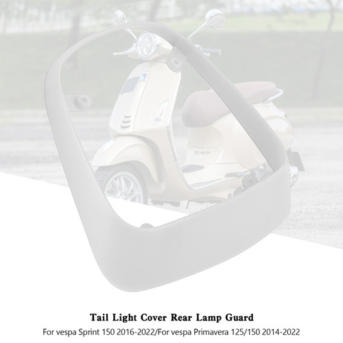 Tail Light Cover Rear Lamp Guard For Sprint Primavera 125/150 2014-2022 White