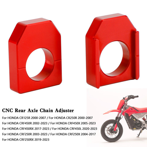 CNC Rear Axle Block Chain Adjuster For Honda CRF450R/X CR125R/250R CRF250R/X