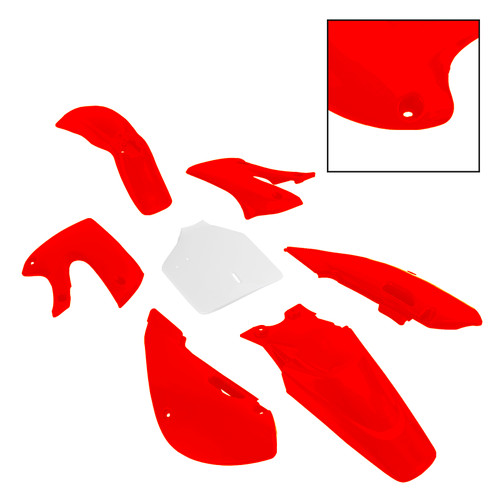 Injection ABS Plastic Bodywork Fairing Kit for kawasaki klx110 klx65 RM65 DRZ110 Red