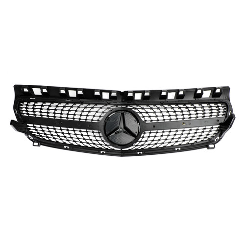 2013-2015 Mercedes Benz A CLASS W176 Front Bumper Grille Grill Black/Chrome