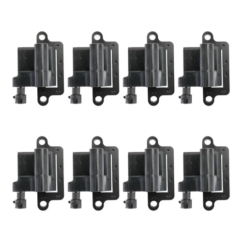 8 Pack Square Ignition Coil & Spark Plug Wire For Chevy GMC 4.8L 5.3L 6.0L 8.1L