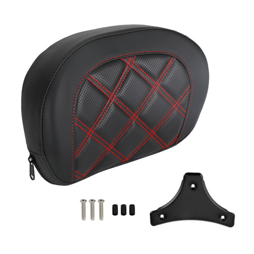 Driver Rider Sissy Bar Seat Backrest Pad for Road King FLHR 96-21 FLHRXS 2017-21