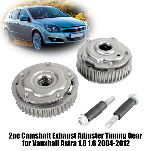 2pc Camshaft Exhaust Adjuster Timing Gear for Vauxhall Astra 1.8 1.6 2004-2012