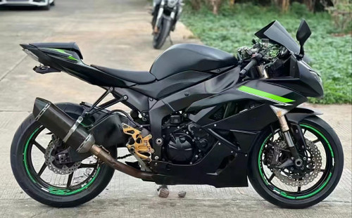 2009-2012 Kawasaki ZX6R 636 Injection Fairing Kit Bodywork Plastic ABS #120 Amotopart Fairing