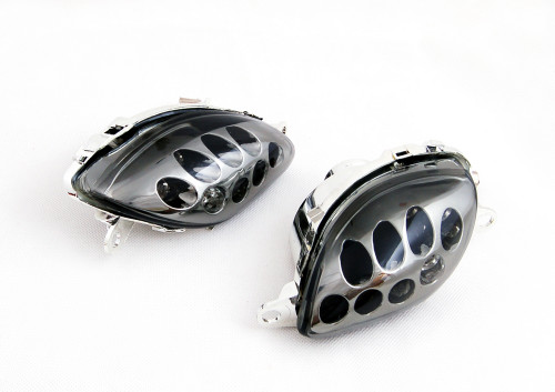 Front Indicators Flush Mount LED Turn Signals Suzuki Hayabusa GSX1300R (1999-2007), Smoke