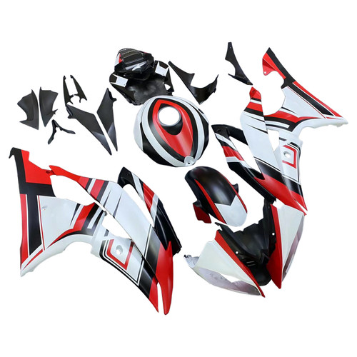 2008-2016 Yamaha YZF 600 R6 Injection Fairing Kit Bodywork Plastic ABS #186 Amotopart Fairing