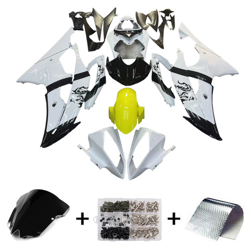 Injection Fairing Kit Bodywork Plastic ABS fit For Yamaha YZF 600 R6 2008-2016
