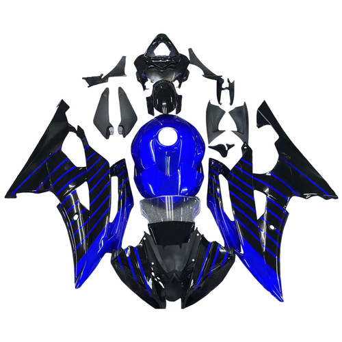 2008-2016 Yamaha YZF 600 R6 Injection Fairing Kit Bodywork Plastic ABS #190 Amotopart Fairing