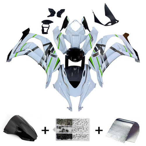 Injection Fairing Kit Bodywork Plastic ABS fit For Kawasaki ZX10R 2016-2020