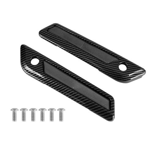 Saddlebag Latch Reflective Cover Carbon_Gray For Touring Road Glide King 14-23