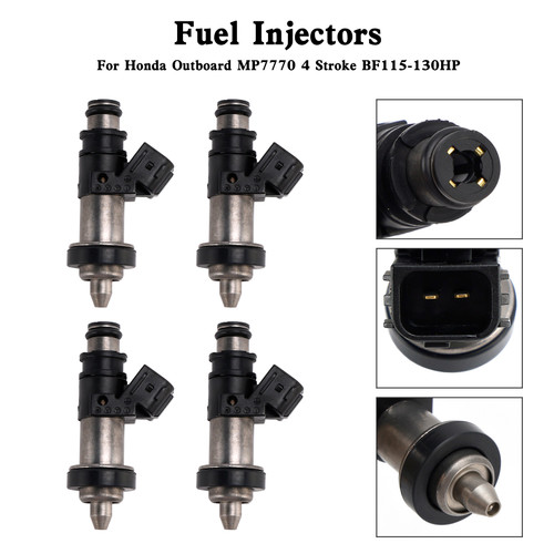 4PCS 16406-ZW5-000 Fuel Injectors For Honda Outboard MP7770 4 Stroke BF115-130HP Generic