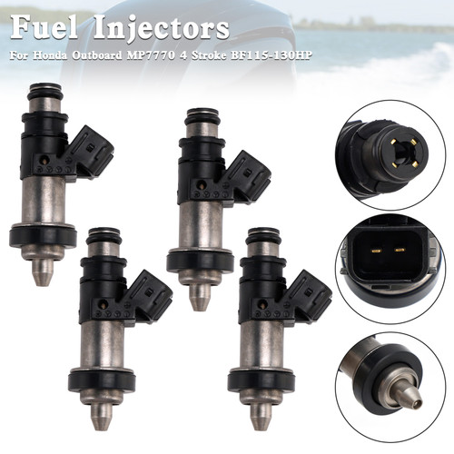 4PCS 16406-ZW5-000 Fuel Injectors For Honda Outboard MP7770 4 Stroke BF115-130HP Generic