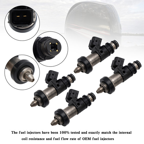 4PCS 16406-ZW5-000 Fuel Injectors For Honda Outboard MP7770 4 Stroke BF115-130HP Generic