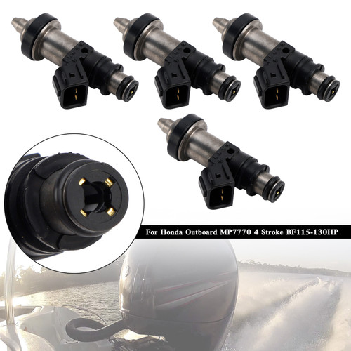 4PCS 16406-ZW5-000 Fuel Injectors For Honda Outboard MP7770 4 Stroke BF115-130HP Generic