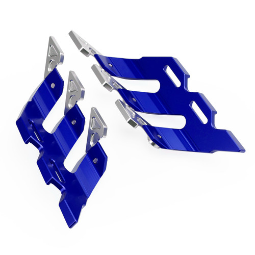 CNC Front Fork Fender Side Mudguard Sliders For YAMAHA YZF-R15 V3 V4 18-22 Blue