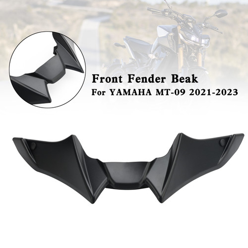 Front Fender Beak Lip Nose Cone Cover Spoilers For YAMAHA MT-09 MT09 2021-2023