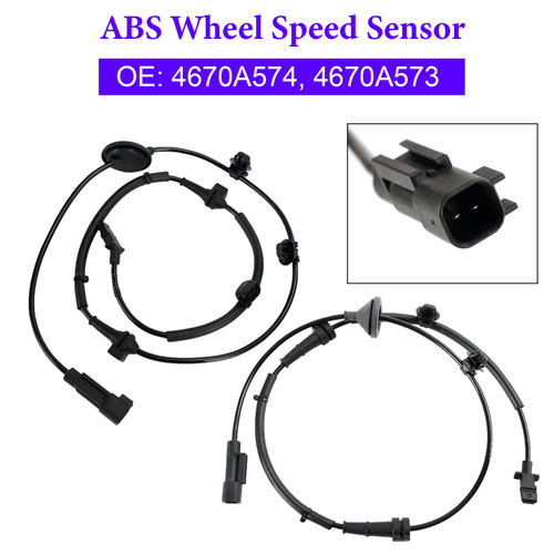 2Pcs Rear Left & Right ABS Speed Sensor For Mitsubishi Outlander III 2010-On Generic