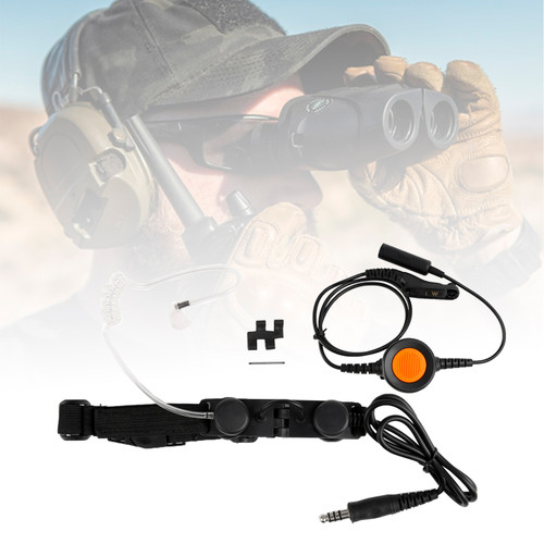 Z-Tactical Throat Mic Adjustable Headset For XPR6300 XPR6350 XPR6380 XPR6500